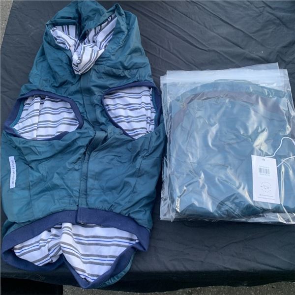 5 NEW WATERPROOF DOG JACKETS SIZE 6