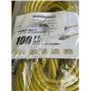 Image 2 : HEAVY DUTY 100 FT YELLOW LIGHTED 3 OUTLET EXTENSION CORD. 12 AWG/3C