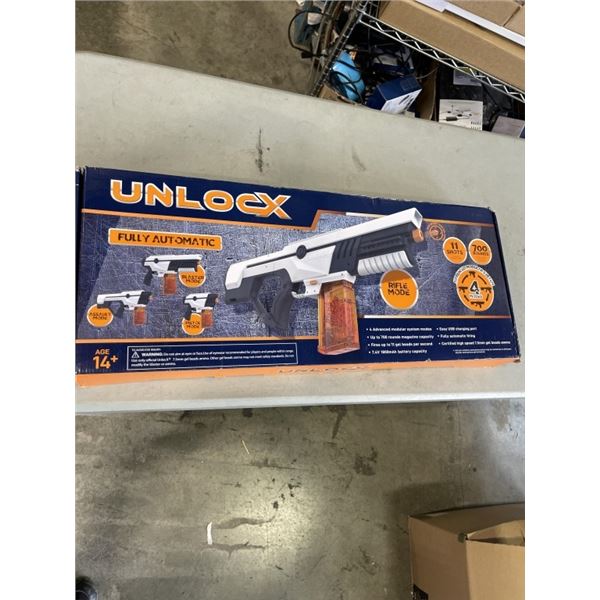 UNLOCX FULLY AUTOMATIC 4 IN 1 MODULAR GEL BALL BLASTER KIT