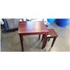 Image 1 : 2 WOODEN SIDE TABLES