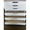 Image 2 : WHITE 6 DRAWER STORAGE DRESSER