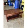 Image 4 : WOOD COFFEE TABLE W/ STORAGE DRAWERS