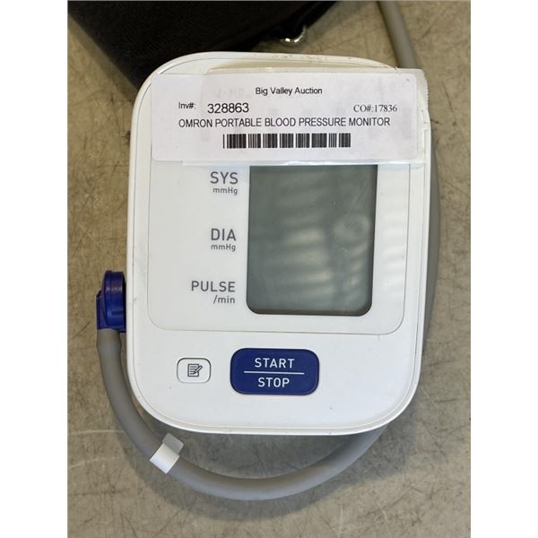 OMRON PORTABLE BLOOD PRESSURE MONITOR WORKING