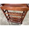 Image 3 : WOODEN WINE BOTTLE HOLDER W/ REMOVEABLE TRAY