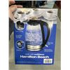 Image 3 : HAMILTON BEACH 1.7L ELECTRIC GLASS KETTLE - TESTED WORKING