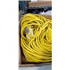 Image 2 : APPROX 200 FOOT HEAVY DUTY LIGHTED YELLOW EXTENSION CORD. 12AWG/3C