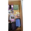 Image 2 : TRAY OF MAGSAFE WALLETS, BINOCULARS, HOCKEY/POKEMON CARDS