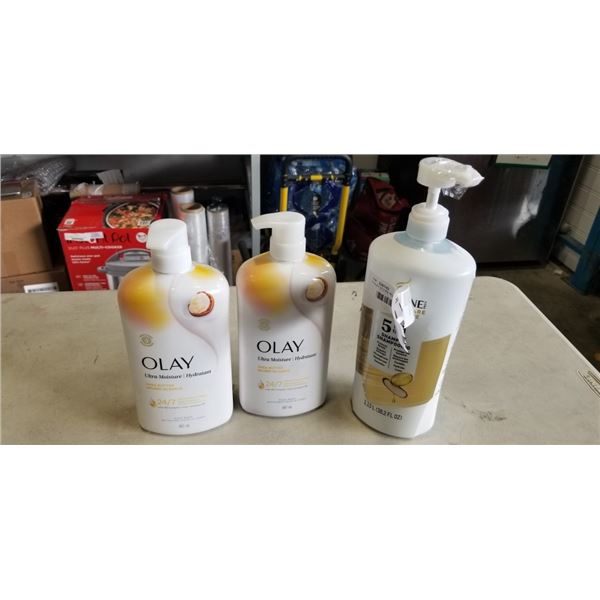 2 OLAY ULTRA MOISTURE SHEA BUTTER BODY WASH AND PANTENE 5 IN 1 SHAMPOO
