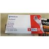 Image 2 : APPROX 30 DURACELL AA BATTERIES AND MEDICOM TRUGARD NITRILE GLOVES