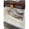 Image 4 : AS NEW OVER AND BACK 16PC DINNERWARE SET IN IVORY, RETAIL $189.99