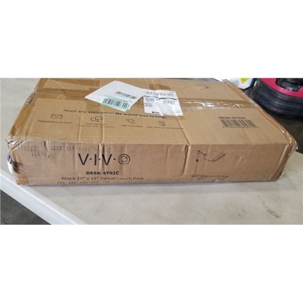 VIVO BLACK 20" X 15" SWIVEL COUCH DESK