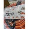 Image 3 : 200 FOOT HEAVY DUTY LIGHTED ORANGE EXTENSION CORD. 12AWG/3C