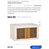 Image 2 : 2 NEW MINI STORAGE BOX WITH BARN DOORS