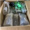 Image 1 : BOX OF 18 NEW HALLOWEEN DARK POTION GLASS BOTTLE LIGHTS SETS