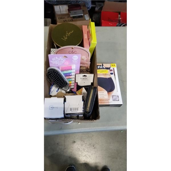 LOT OF BRAND NEW KNIX UNDERWEAR, BEAUTY SUPPLIES AND CANDLES,
