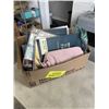 Image 4 : TRAY OF BEAUTY ITEMS INCLUDING BLOOMORA HEATLESS CURLING SET, MOISTURIZING FOOT MASK, EYE MASK SET, 