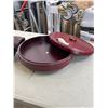 Image 4 : SPINNING WOOD LAZY SUSAN WITH LID AND 2 NEW BAMBOO LOOK CANDLES