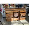 Image 3 : WOODEN 9 DRAWER 1 DOOR DRESSER