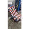 Image 4 : AS NEW TOMMY BAHAMA BEACH UMBRELLA AND TOMMY BAHAMA FOLDING PATIO CHAIR
