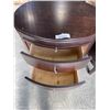 Image 3 : PAIR OF 2 DRAWER OVAL SIDE TABLES