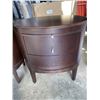 Image 4 : PAIR OF 2 DRAWER OVAL SIDE TABLES
