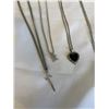 Image 2 : SILVER TONE CHAIN NECKLACES