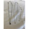 Image 1 : 3 - 925 STERLING NECKLACES W/ PENDANTS