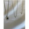 Image 2 : 3 - 925 STERLING NECKLACES W/ PENDANTS