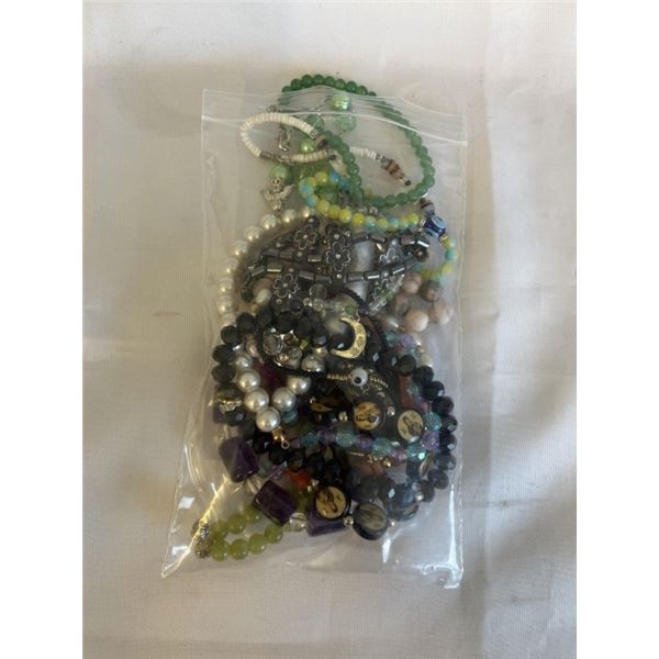 ASSORTED BEADED BRACELETS