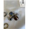 Image 3 : RHINESTONE STRETCH RINGS, PENDANT AND SILVER RING (TESTED)