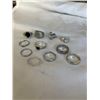 Image 1 : ASSORTED SILVER TONE RINGS, CONTAINS REAL SILVER