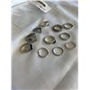 Image 3 : ASSORTED SILVER TONE RINGS, CONTAINS REAL SILVER