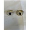 Image 2 : 4 HEAVY SILVER RINGS, TESTED