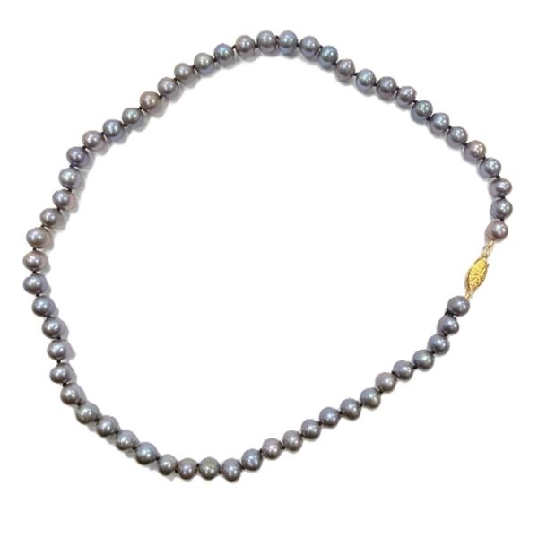 STERLING SILVER CULTURED PEARL NECKLACE, RETAIL $300.00.