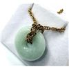Image 3 : NATURAL JADEITE WITH BRASS CHAIN, RETAIL $60.00