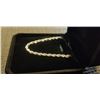 Image 3 : NEW S925 3.0MM TWISTED ROPE NECKLACE 19" LONG, 925 STERLING SILVER W/ WHITE GOLD OVERLAY