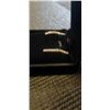 Image 3 : NEW 18K GOLD PLATED 2.5MM PRINCESS CUT SIMULATED DIAMOND (CZ) TASSEL EARRINGS, 1.1" LONG