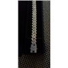 Image 2 : NEW PLATINUM PLATED 14.0MM SIMULATED DIAMOND (CZ) ICED OUT CUBAN LINK BRACELET, 8" LONG