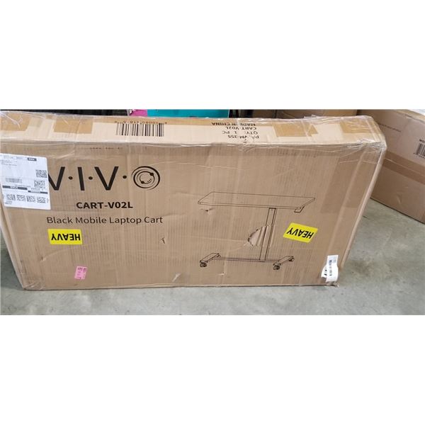 BLACK MOBILE LAPTOP CART