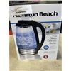 Image 2 : HAMILTON BEACH 1.7L ELECTRIC GLASS KETTLE - TESTED WORKING