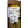 Image 2 : HEAVY DUTY 100 FT YELLOW LIGHTED 3 OUTLET EXTENSION CORD. 12 AWG/3C