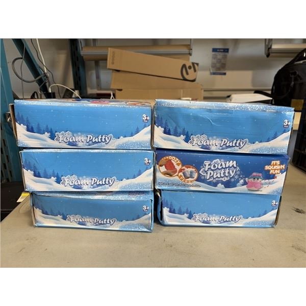 6 NEW BOXES OF KIDS FOAM PUTTY