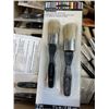 Image 1 : BOX OF ART SUPPLIES INCLUDING NEW BRUSHES