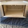 Image 4 : 2 NEW MINI STORAGE BOX WITH BARN DOORS