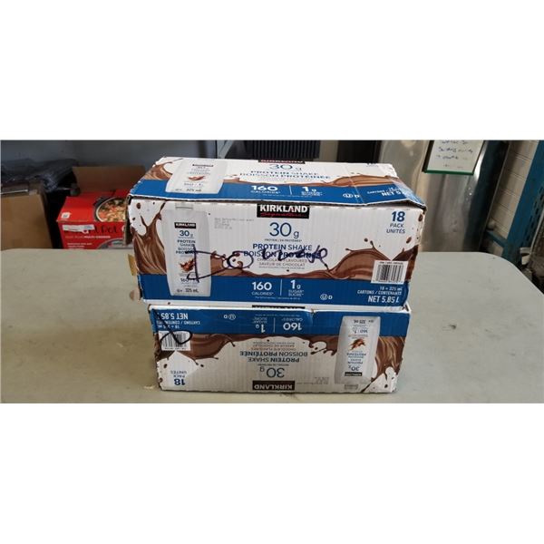 2 CASES KIRKLAND CHOCOLATE PROTEIN SHAKES