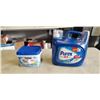 Image 1 : PUREX 4 IN 1 LAUNDRY SOAP (7.5 L) AND KIRKLAND ULTRABRIGHT DISHWASHER DETERGENT.