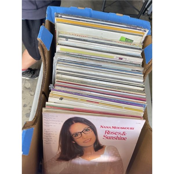 BOX OF ASSORTED RECORDS
