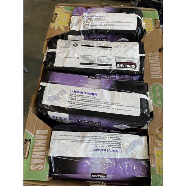 4 PACKS KIRKLAND ULTRA  ABSORBANT PADS
