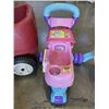 Image 3 : KIDS RED WAGON AND 2 RIDE ON CARS