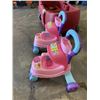 Image 4 : KIDS RED WAGON AND 2 RIDE ON CARS
